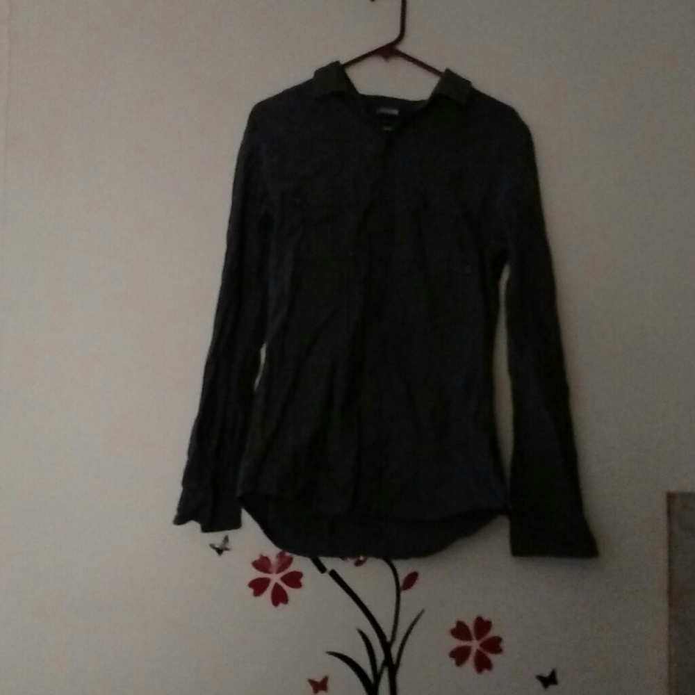 Long Sleeve Button Up Blouse